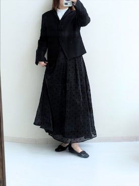 「アイテム（フォーマルスーツ/小物）」を使った、cooさん（レディース・155cm）の冬コーディネート