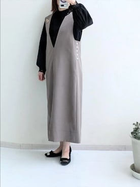 「アイテム（フォーマルスーツ/小物）」を使った、cooさん（レディース・155cm）の冬コーディネート