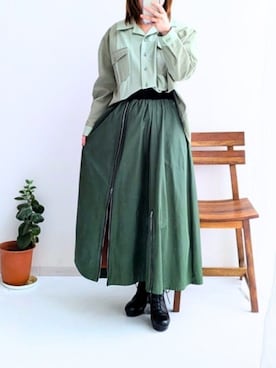 「レギュラー」｜「アイテム（ブーツ）」を使った、cooさん（レディース・155cm）の冬コーディネート