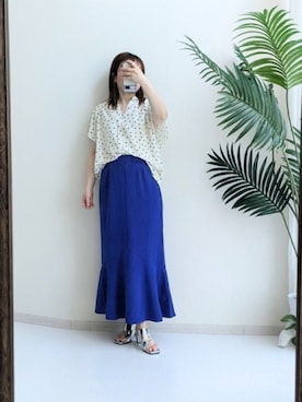 「レギュラー」｜「アイテム（サンダル）」を使った、cooさん（レディース・155cm）の夏コーディネート