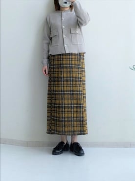 「ナロースカート」｜cooさん（レディース・155cm）の秋コーディネート