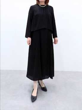 「アイテム（スーツセット）」を使った、cooさん（レディース・155cm）の秋コーディネート