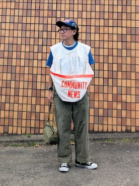「CONVERSE ALL STAR（コンバースオールスター）のアイテム」を使った、Unicoichiさん（メンズ・165cm）の夏コーディネート