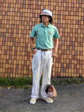 「アイテム（スリッポン）」を使った、Unicoichiさん（メンズ・165cm）の秋コーディネート
