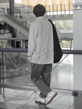 steinのスラックス（グレー系）を使った人気ファッション