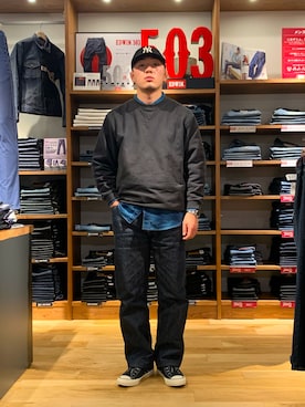 「アイテム（帽子）」を使った、kztzzzさん（メンズ・176cm・20代）の冬コーディネート