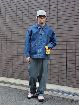 「アイテム（帽子）」を使った、kztzzzさん（メンズ・176cm・20代）の冬コーディネート