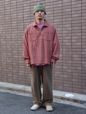 「アイテム（帽子）」を使った、kztzzzさん（メンズ・176cm・20代）の冬コーディネート