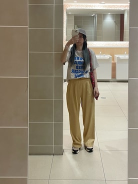 「アイテム（トートバッグ）」を使った、OBASanNOʕ•ᴥ•ʔさん（レディース・161cm・40代）の夏コーディネート