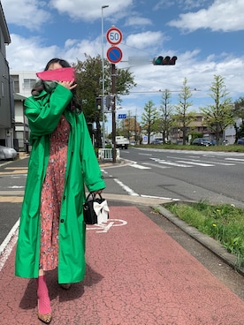 「アイテム（ワンピース/ドレス）」を使った、OBASanNOʕ•ᴥ•ʔさん（レディース・161cm・40代）の春コーディネート