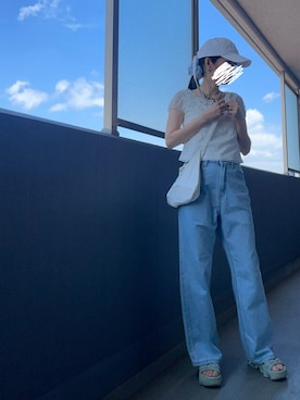 「アイテム（シューズ）」を使った、OBASanNOʕ•ᴥ•ʔさん（レディース・161cm・40代）の夏コーディネート