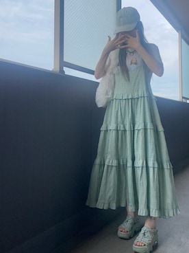 「アイテム（ワンピース）」を使った、OBASanNOʕ•ᴥ•ʔさん（レディース・161cm・40代）の秋コーディネート