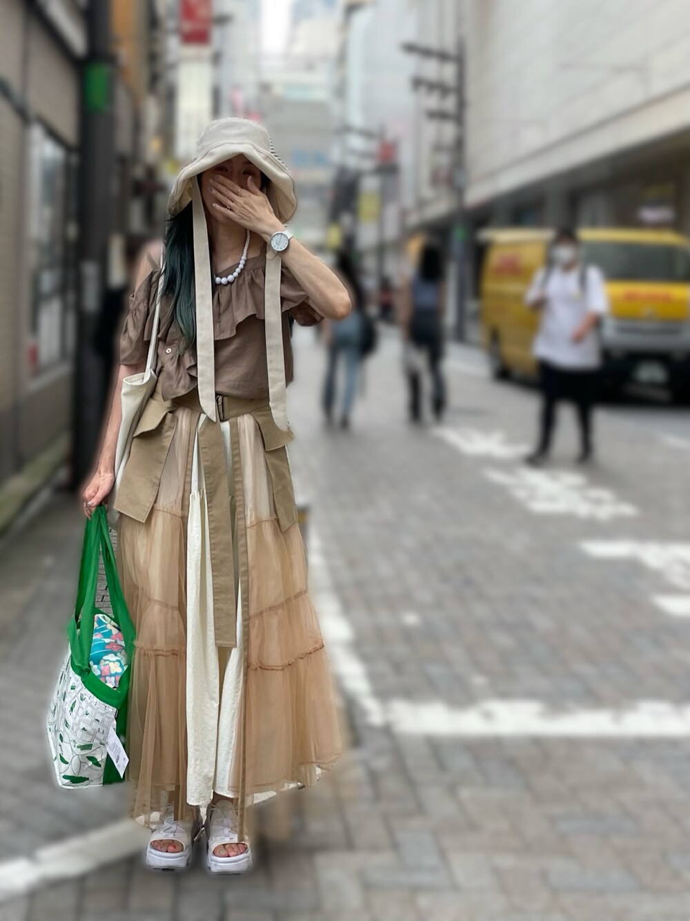 OBASanNOʕ•ᴥ•ʔ｜MAISON SPECIALのスカートを使ったコーディネート - WEAR 