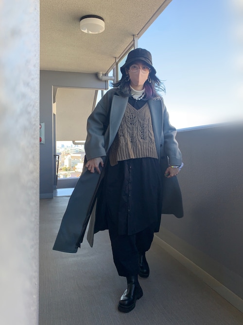 SLOBE IENA Fi.m メルトンフレアテーラーコート 希少】SLOBE IENA Fi.m