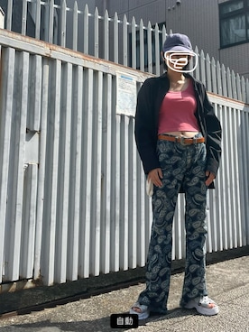「OZONE COMMUNITY（オゾンコミュニティ）のアイテム」を使った、OBASanNOʕ•ᴥ•ʔさん（レディース・161cm）の夏コーディネート