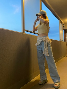 「アイテム（トップス）」を使った、OBASanNOʕ•ᴥ•ʔさん（レディース・161cm・40代）の夏コーディネート