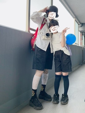 「アイテム（バックパック/リュック）」を使った、OBASanNOʕ•ᴥ•ʔさん（レディース・161cm・40代）の秋コーディネート