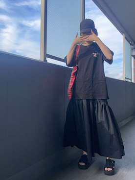 「アイテム（サンダル）」を使った、OBASanNOʕ•ᴥ•ʔさん（レディース・161cm・40代）の夏コーディネート