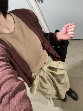 「Sig FREAK'S STORE（シグフリークスストア）のアイテム（トップス）」を使った、mokashidamoさん（レディース・169cm）の春コーディネート
