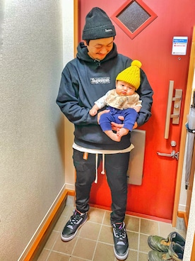 「BLACKTAILOR（ブラックテイラー）のアイテム」を使った、1986takaさん（メンズ・175cm）の冬コーディネート