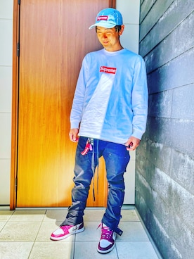 「mnml（ミニマル）のアイテム（パンツ）」を使った、1986takaさん（メンズ・175cm）の春コーディネート