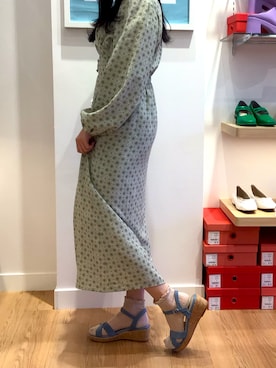 「blue」｜「アイテム（サンダル）」を使った、ORiental TRaffic仙台港店さん（レディース・157cm）の春コーディネート