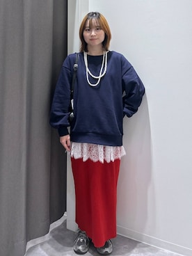 「アイテム（デジタル腕時計）」を使った、takiさん（レディース・158cm）の秋コーディネート