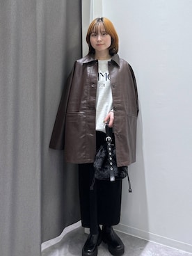 「アイテム（デジタル腕時計）」を使った、takiさん（レディース・158cm）の秋コーディネート