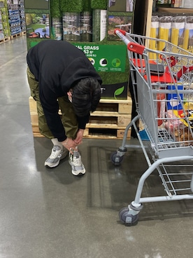 「LOS ANGELES APPAREL（ロサンゼルスアパレル）のアイテム（パーカー）」を使った、たいさん（メンズ・167cm）の春コーディネート