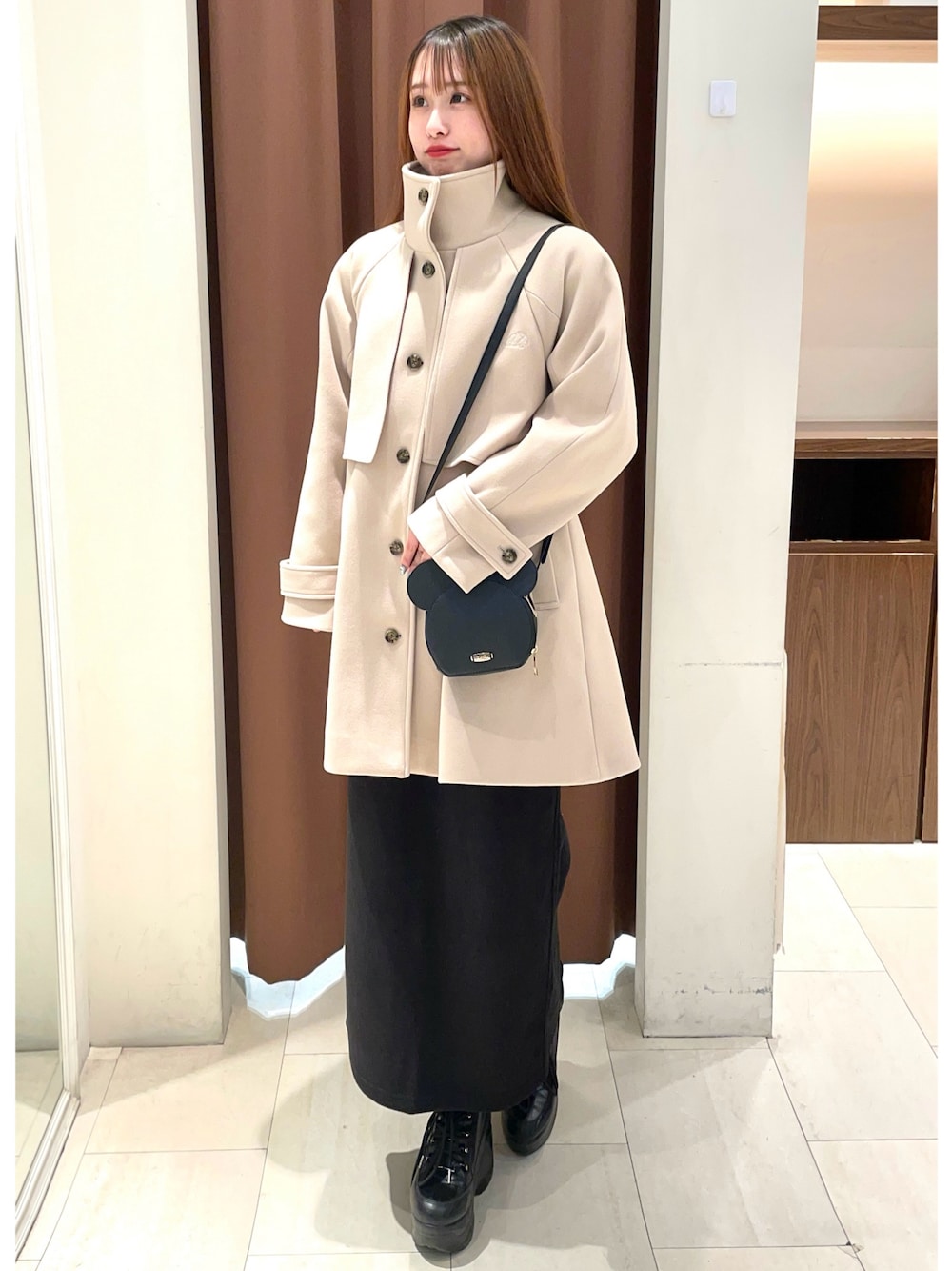 スタンドカラー　メルトンコート SUPER110'S メルトンスタンドカラーコート｜MEN'S MELROSE（メンズ