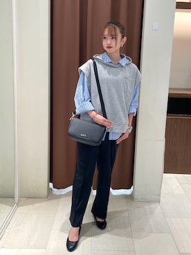 「アイテム（アンサンブル）」を使った、アーノルドパーマー@川口前川店さん（レディース・155cm）の秋コーディネート