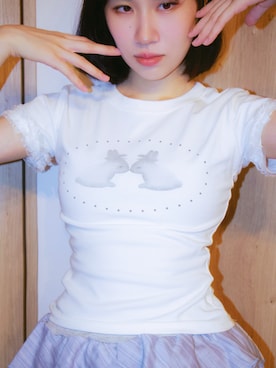 「ショート丈トップス」｜seii00さん（骨格ウェーブ・レディース・160cm）の夏コーディネート