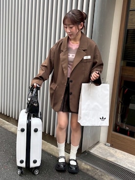 「アイテム（ジャケット/アウター）」を使った、maoさん（レディース・154cm・10代）の秋コーディネート