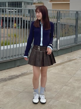 「アイテム（スカート）」を使った、maoさん（レディース・154cm・10代）の秋コーディネート