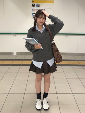 「adidas(アディダス)のアイテム」を使った、maoさん(レディース・154cm)の秋コーディネート