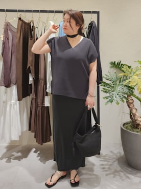 「GALENA（LOUNGEDRESS）（ガレナ）のアイテム」を使った、kanegaeさん（レディース・158cm）の春コーディネート