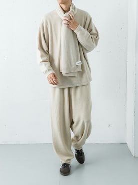 「カシミヤ」｜「アイテム（シューズ）」を使った、カワバタさん（メンズ・185cm）の秋コーディネート