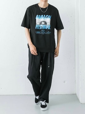 「URBAN RESEARCH（アーバンリサーチ）のアイテム」を使った、カワバタさん（メンズ・185cm）の夏コーディネート