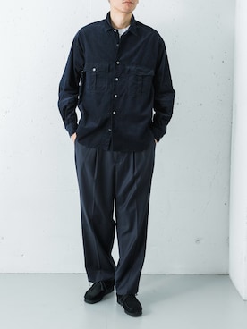 「アイテム（その他シューズ）」を使った、カワバタさん（メンズ・185cm）の秋コーディネート