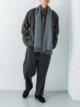 「冬コーデ」｜カワバタさん（メンズ・185cm）の冬コーディネート