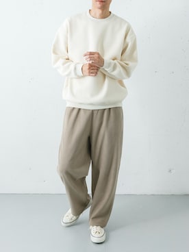 「アイテム（パンツ）」を使った、カワバタさん（メンズ・185cm）の冬コーディネート