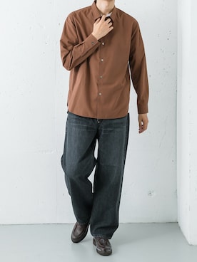 「アイテム（シューズ）」を使った、カワバタさん（メンズ・185cm）の夏コーディネート