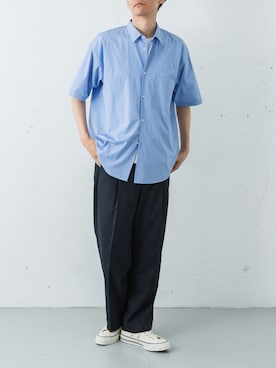 「THOMAS MASON（トーマス メイソン）のアイテム」を使った、カワバタさん（メンズ・185cm）の春コーディネート