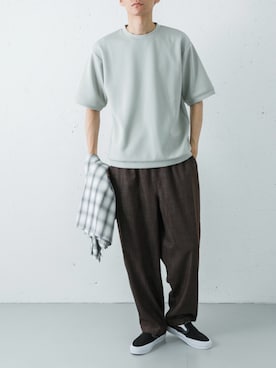 「URBAN RESEARCH Sonny Label（アーバンリサーチサニーレーベル）のアイテム（パンツ）」を使った、カワバタさん（メンズ・185cm）の春コーディネート