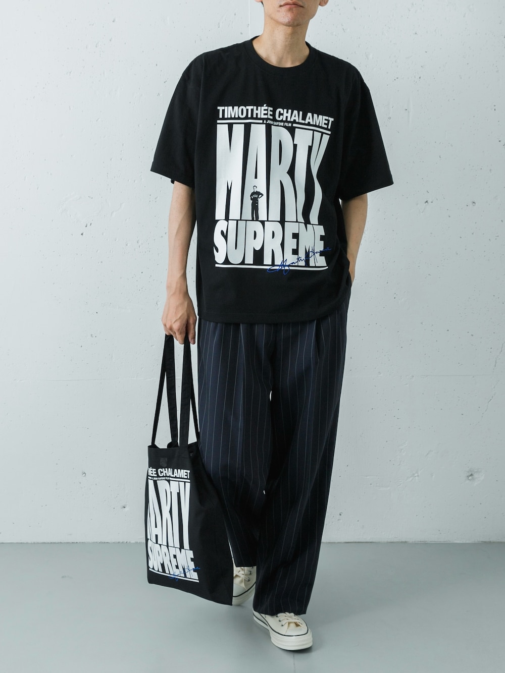 URBAN RESEARCH×MARTY SUPREME×A24 MARTY SUPREME LOGO T-SHIRTSを使っ