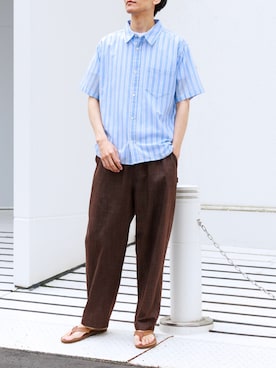 「URBAN RESEARCH Sonny Label（アーバンリサーチサニーレーベル）のアイテム（トップス）」を使った、カワバタさん（メンズ・185cm）の春コーディネート