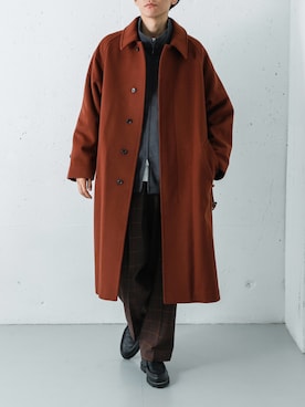 「アイテム（ローファー）」を使った、カワバタさん（メンズ・185cm）の冬コーディネート