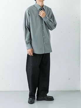 「URBAN RESEARCH（アーバンリサーチ）のPARABOOT　REIMS（ローファー）」を使った、カワバタさん（メンズ・185cm）の夏コーディネート