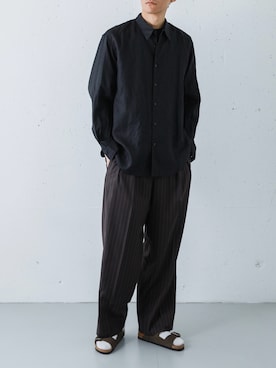 「URBAN RESEARCH（アーバンリサーチ）のBIRKENSTOCK　EXCLUSIVE ARIZONA(NAR)（サンダル、ブラウン系）」を使った、カワバタさん（メンズ・185cm）の夏コーディネート