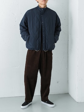 「アイテム（ブルゾン）」を使った、カワバタさん（メンズ・185cm）の秋コーディネート